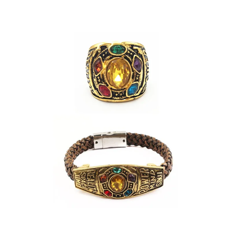 Светло-желтый цвет The Soul Stone танос Мстители Бесконечность войны браслет Bangels чистая ручная вязка Косплей Мода Любовник подарок для женщин мужчин ювелирные изделия - Окраска металла: Светло-желтый цвет