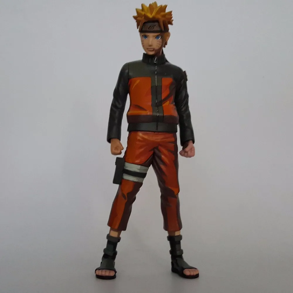 Экшн фигурки Naruto Мультяшные цветные Узумаки Наруто 260 мм ПВХ модель игрушки аниме
