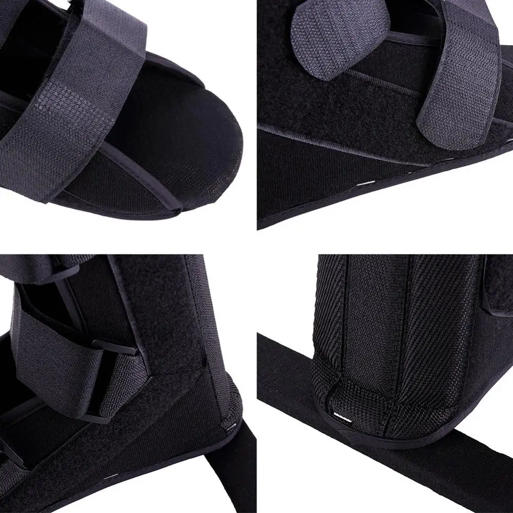 Черная регулируемая Ночная шина для восстановления от перелома ног Подошвенный