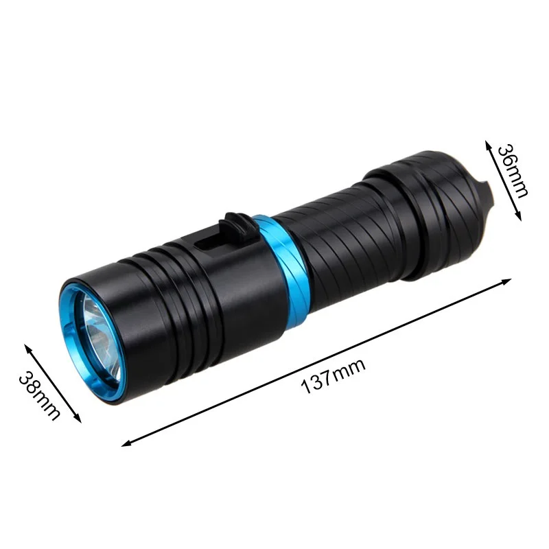 XM L2 18650 или 26650 фонарик для дайвинга светодиодные подводные фонари