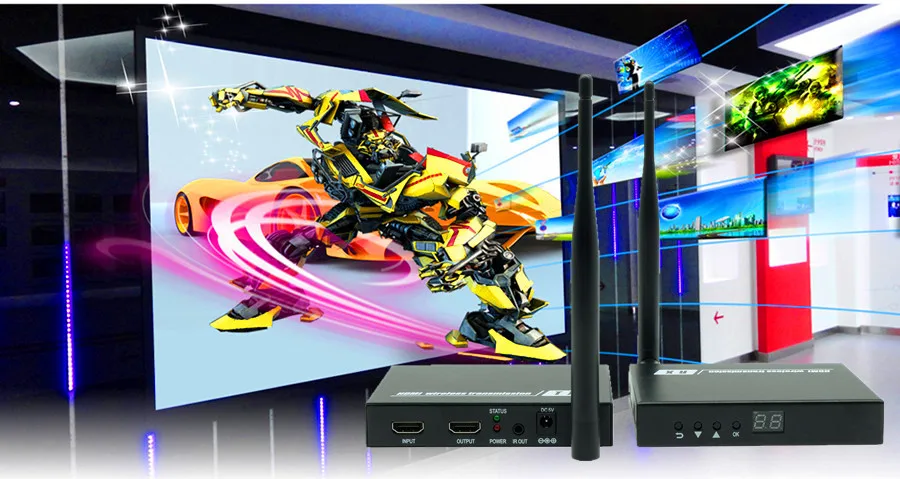 ZY-DT211W беспроводной HDMI трансмиссия с Loop Out &amp IR 1080 P Wi-Fi усилитель сигнала