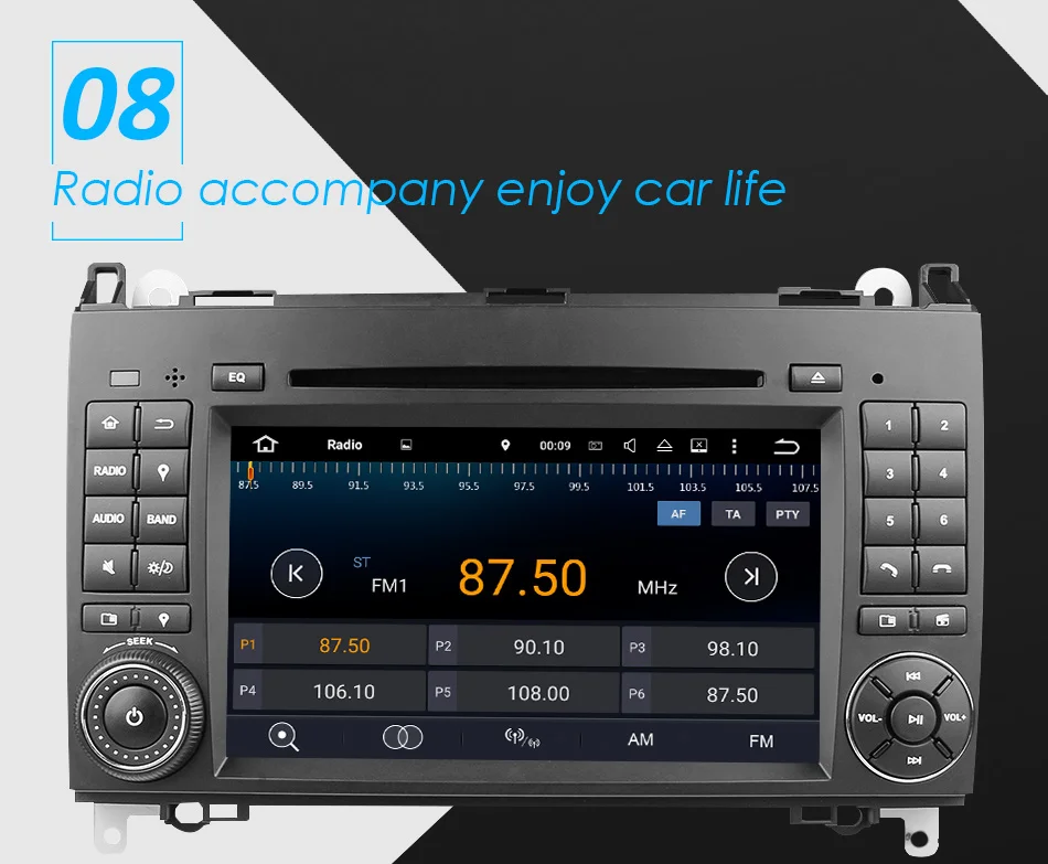 Eunavi 2 din Android 9 автомобильный DVD мультимедиа для Mercedes Benz Sprinter Vito W169 W245 W469 W639 W906 B200 Авто радио gps Восьмиядерный