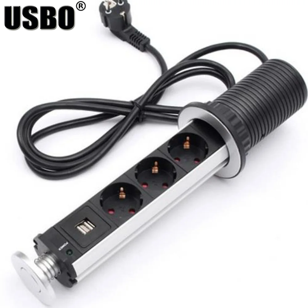 Высококачественный 2-метровый провод ЕС США Великобритания Австралия 3 разъема