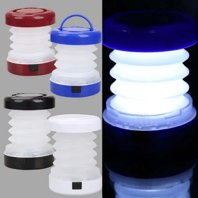 PANYUE 5 LED waterproof portable mini tent lamp, telescopic outdoor lantern, folding camping, hiking, night light multi function