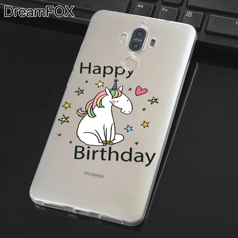 DREAMFOX M347 Радужная лошадь Мягкий ТПУ силиконовый чехол для huawei mate Nova 2 9 10 20 30 Lite Pro Plus