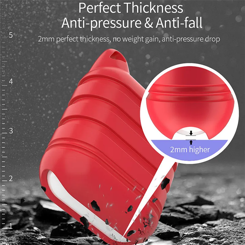 CALETOP Cute Soft Cases for Airpods Case Protecive Sillicone Cover Airpod Accessories With Anti-Lost Rope TWS Earphones | Электроника