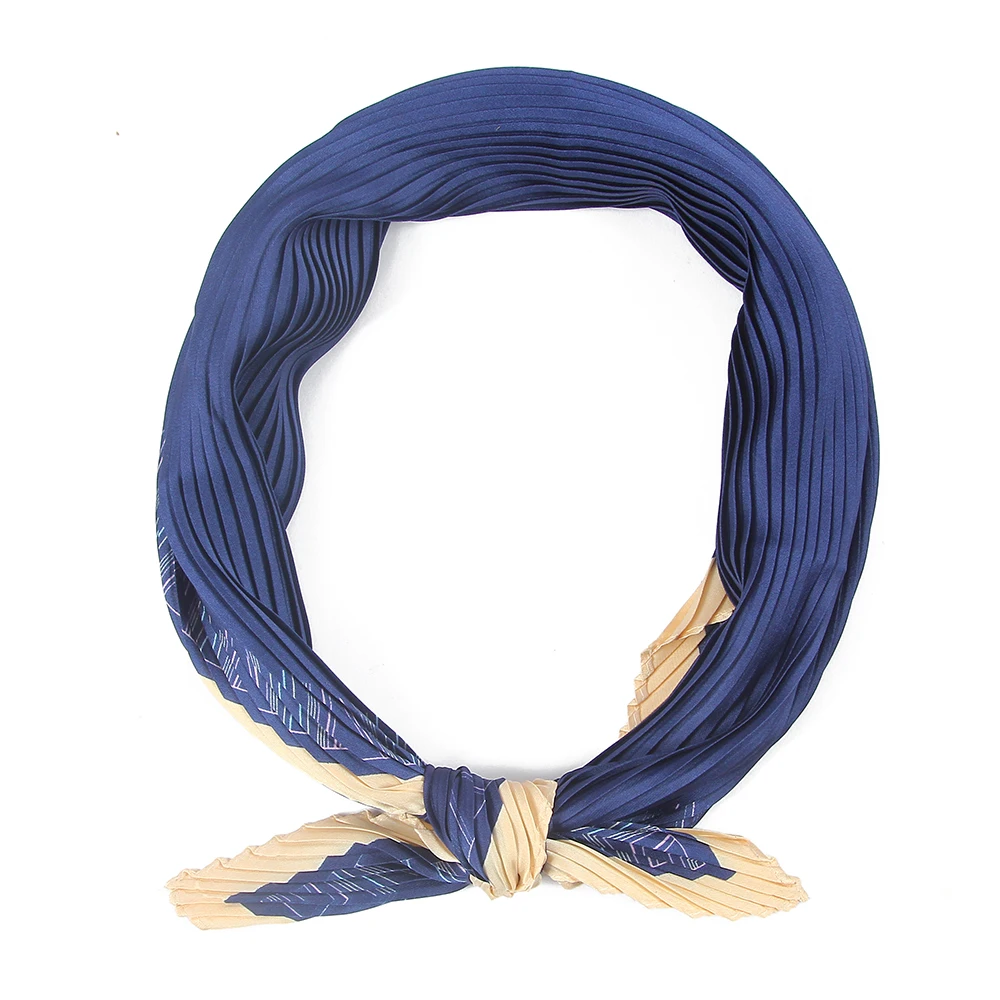 Бандана-шарф Женская шёлковая в клетку 50 х90 см |