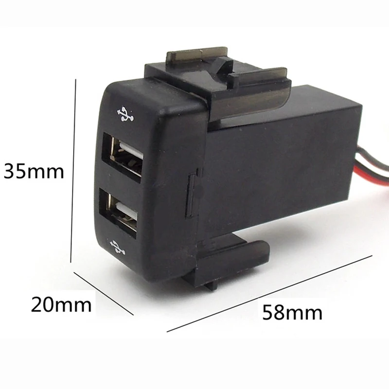 Автомобильное зарядное устройство Biurlink с двумя разъемами USB/AUX порт USB для Nissan Teana
