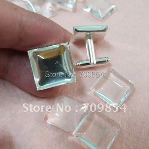 Бесплатная доставка! 30 шт./лот 16*16 мм прозрачные квадратные стеклянные бусины