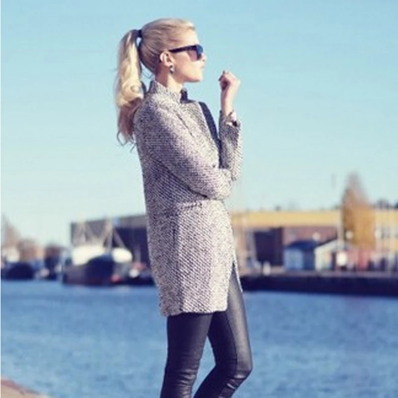 Осенне зимнее женское пальто 2019 модное повседневное женские элегантные куртки