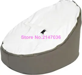 Серая с белым сиденьем для младенцев Детская сумка-мешок портативное сиденье