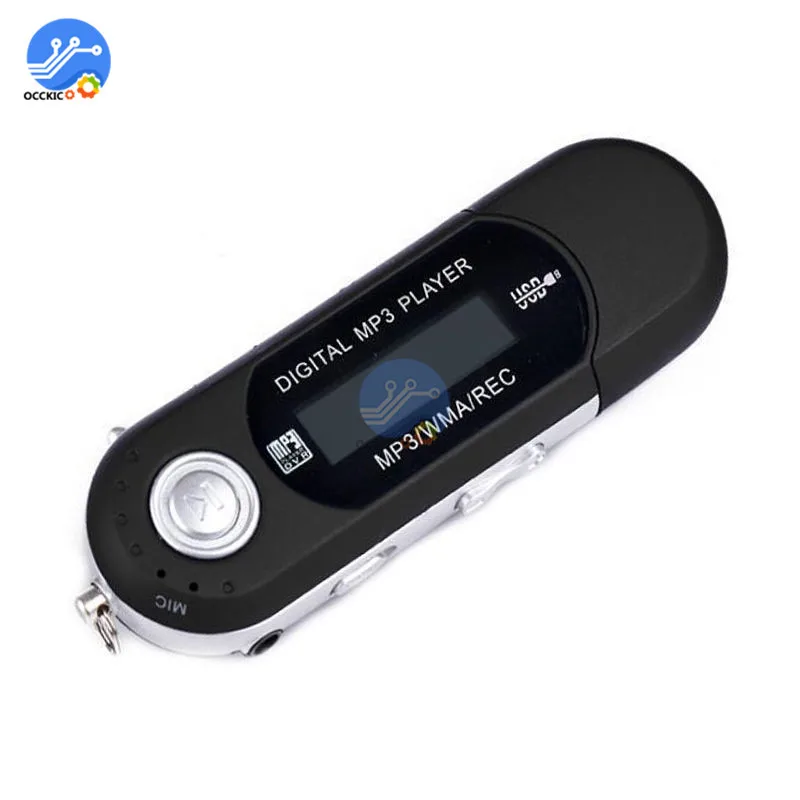 USB mp3 плеер цифровой ЖК дисплей поддержка TF карты 32 ГБ FM радио музыка Hi Fi MP3