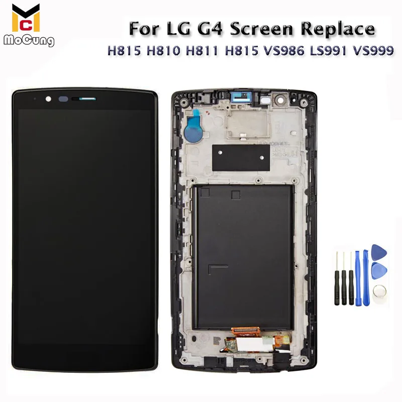 100% протестированный ок 5 &quotдля LG G4 LCD H810 H811 H812 H815 VS986 LS991 экран дисплей с рамкой в