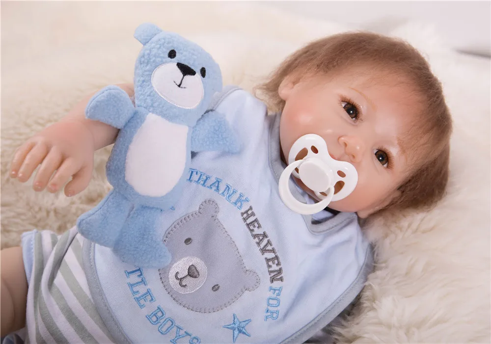 45 5 см милая кукла новорожденные младенцы Мягкие силиконовые куклы reborn baby vivid can sit