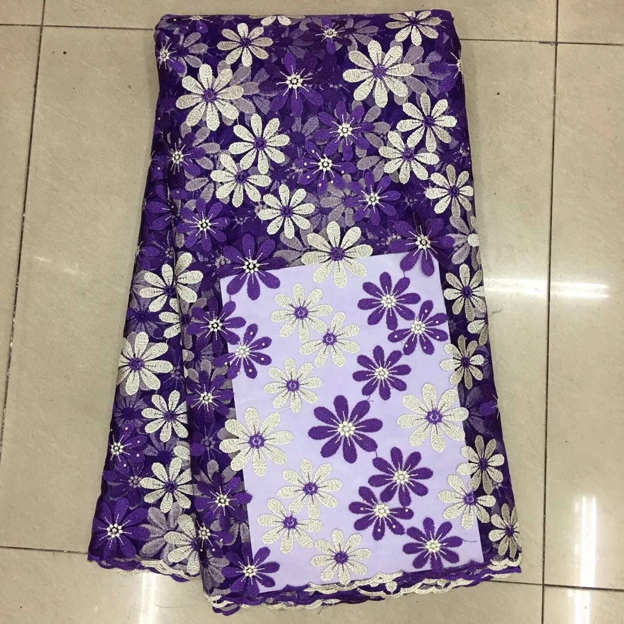 Биколор 5Y Цена Завода Французский Шантильи Кружева Нигерия Кружевной Ткани с