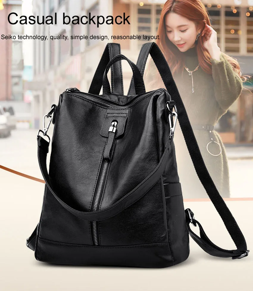 Противоугонный рюкзак кожаный водонепроницаемый mochilas plecak sac dos rugzak back pack книжный рюкзак школьный рюкзаки рюкзак plecak i damskie