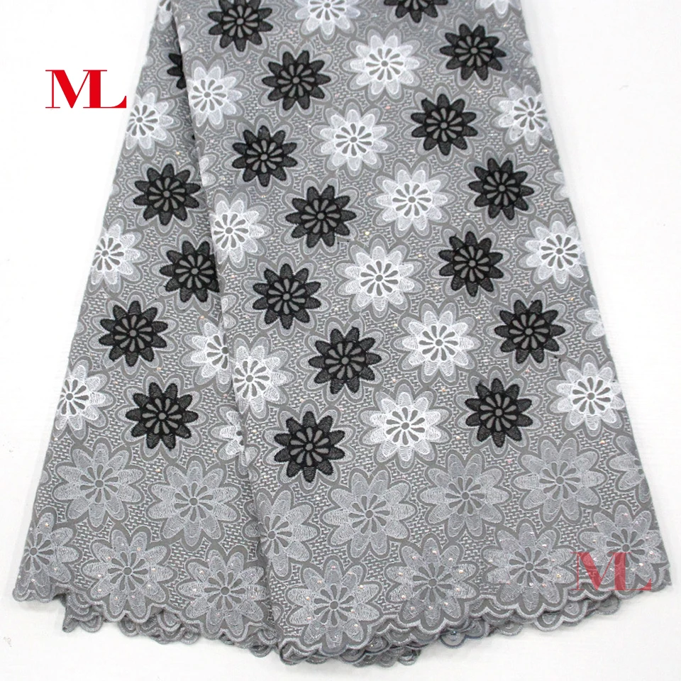 M&ampL 5yds Nigerian High Quality african lace fabric French gold bead rhinestones water soluble embroidery mc030 | Дом и сад