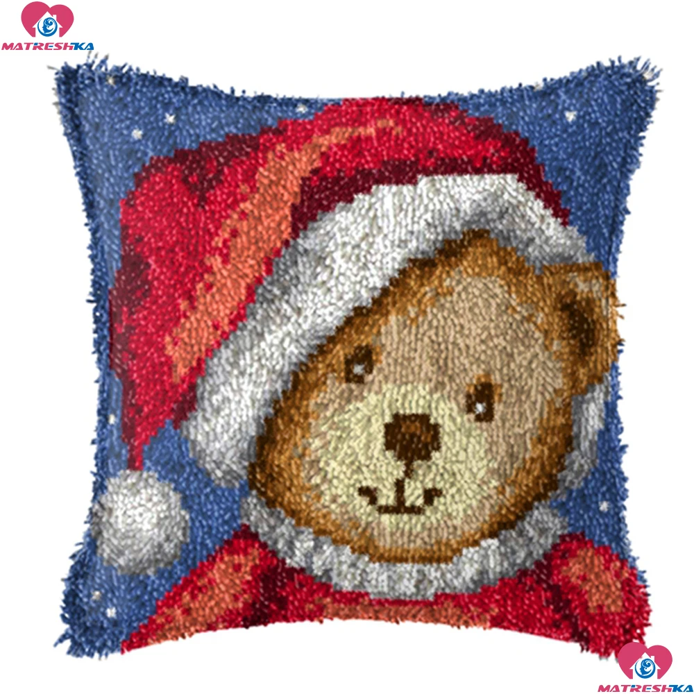 Наборы подушек на крючках с изображением медведя ручная работа печать холсте