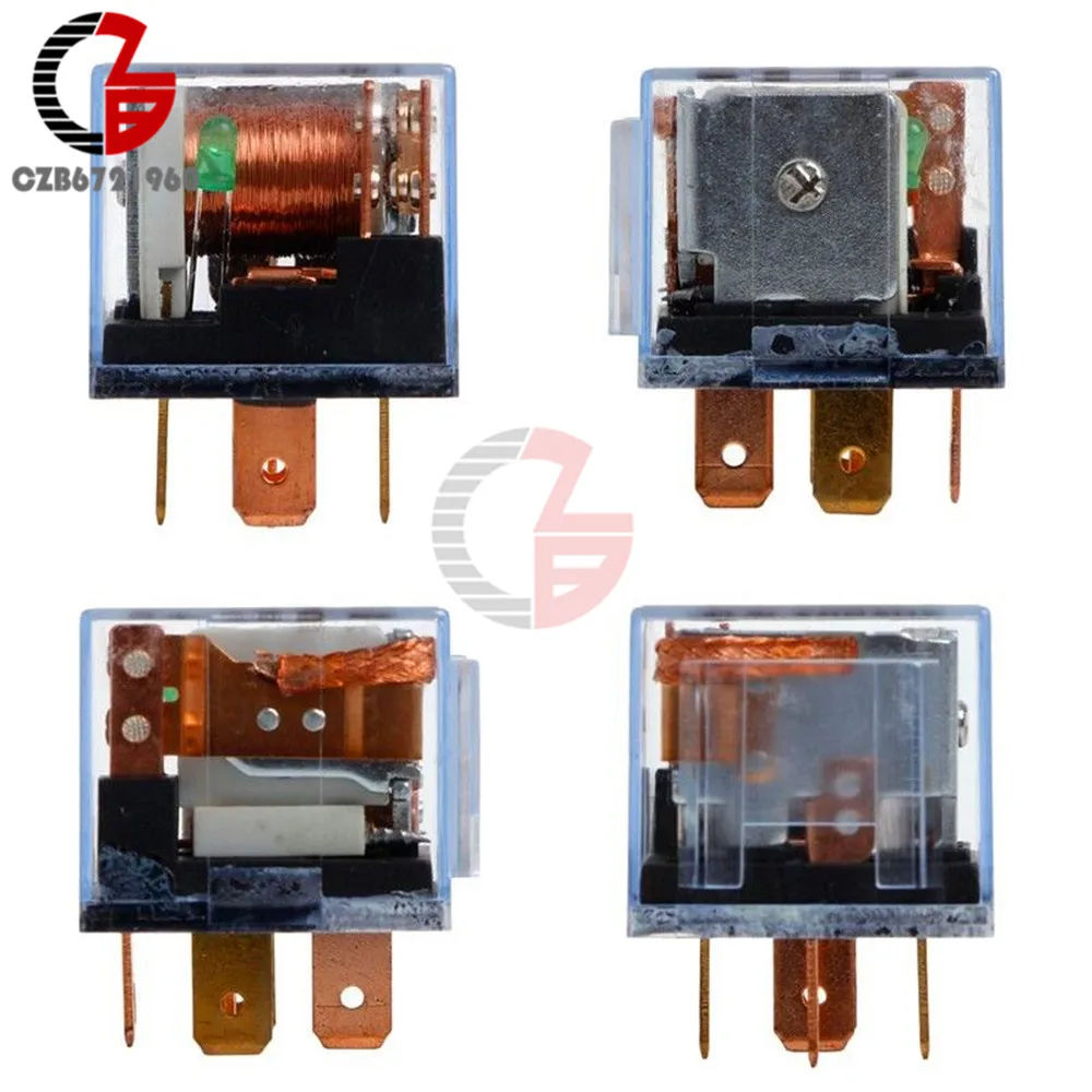 

Waterproof Automotive Relay 12V 100A 5Pin SPDT Car Control Device Car Relays DC 24V 48V High Capacity 100A Switching Capability