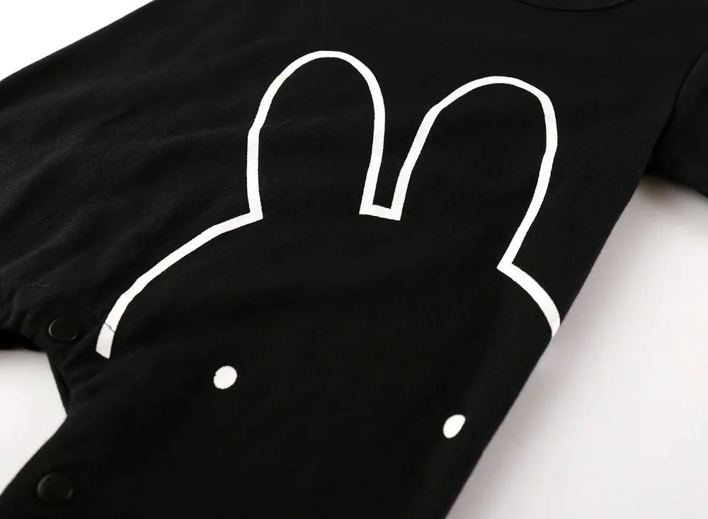 Летний стиль 2020 детские комбинезоны черный комбинезон с короткими рукавами и