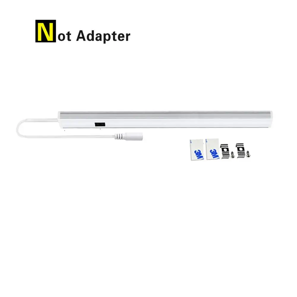 1PCS - Not adapter 12 В, 5 Вт, 6 Вт, 7 Вт, светодиодный светильник с датчиком развертки для ручного сканирования, светодиодный светильник с датчиком движения, светодиодный светильник, лампа для кухни - Испускаемый цвет: 1PCS - Not adapter