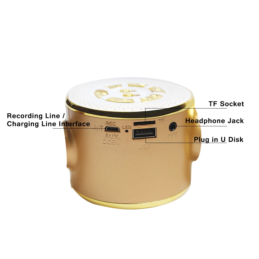 WS669 беспроводной Bluetooth караоке микрофон динамик портативный музыкальный плеер