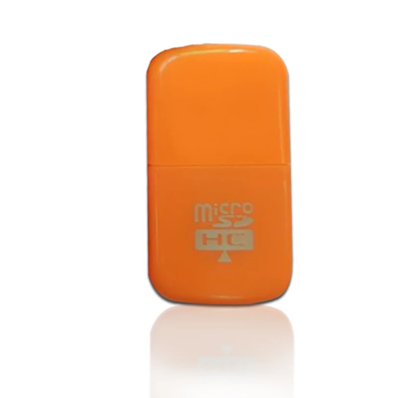 orange Портативный цветной высокоскоростной USB 2,0 Micro SD Flash TF устройство для чтения карт памяти Microsd Transflash адаптер Мода - Цвет: orange