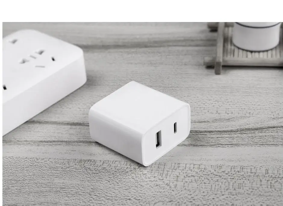 Умное зарядное устройство USB Xiaomi 1A1C 30 Вт(максимум) выход PD 2,0 QC 3,0 Быстрая зарядка type-C 5 В = 3A 9 В = 3A 15 В = 2A 12 В = 2.25A Smart - Цвет: US plus