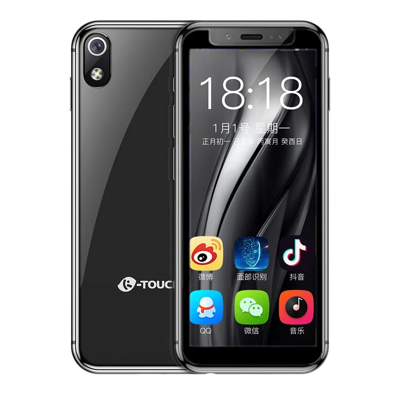 Black 3 ГБ ОЗУ 32 Гб ПЗУ Android 6,0 мини 4G смартфон K-TOUCH I9 Face ID металлический сотовый мобильный телефон с двумя sim-картами - Цвет: Black