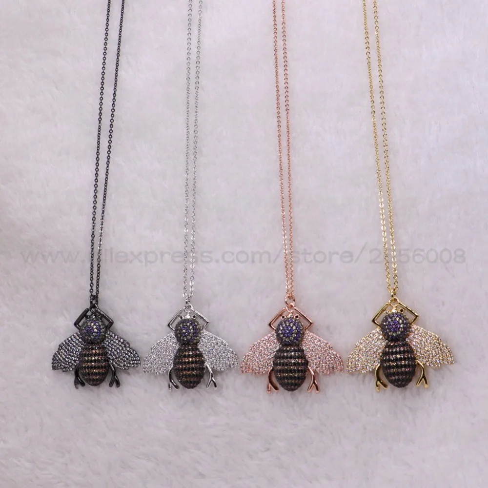 Модное высококачественное милое крошечное ожерелье с кулоном в виде насекомых