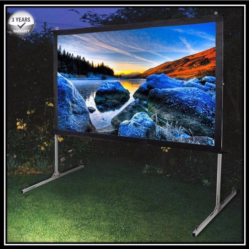 P1HWG 16:9 HDTV сверхмощный портативный быстро складывающийся Роскошный складной