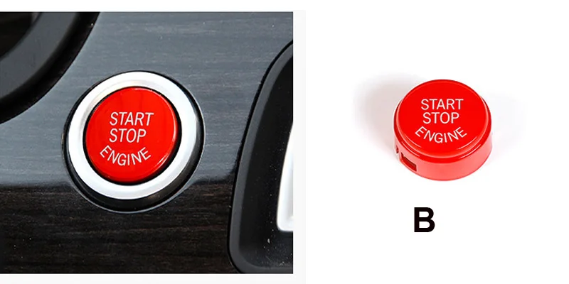 Наклейка на кнопку запуска и остановки двигателя из АБС-пластика для 11-17 BMW 1 3 5 X1 X3