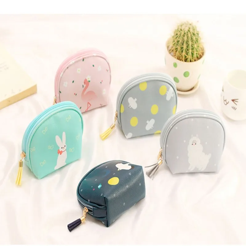 Модная женская мини косметичка с животным узором сумка для помады дорожные