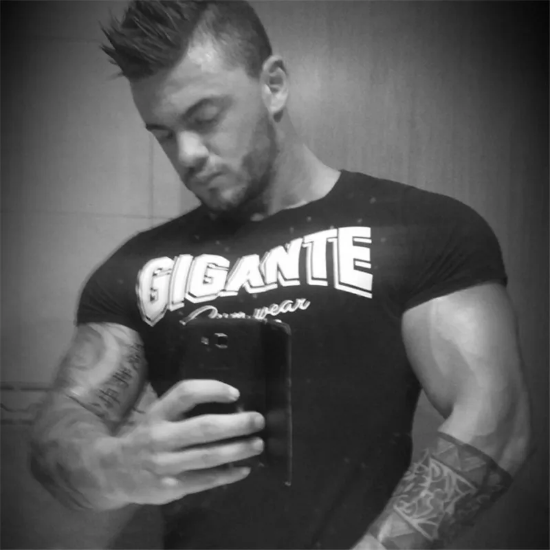 Брендовая мужская футболка s muscle, бодибилдинг, фитнес, мужские топы, хлопковые майки, плюс футболка больших размеров с коротким рукавом