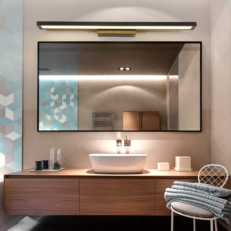 Светодиодный зеркальный светильник ручная стирка ванная комната стол простой