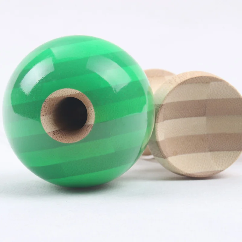 Профессиональные 18 см Kendama деревянные игрушки PU краска полоса бамбуковый узор умелое жонглирование мяч на открытом воздухе жонглирование игры мяч игрушки