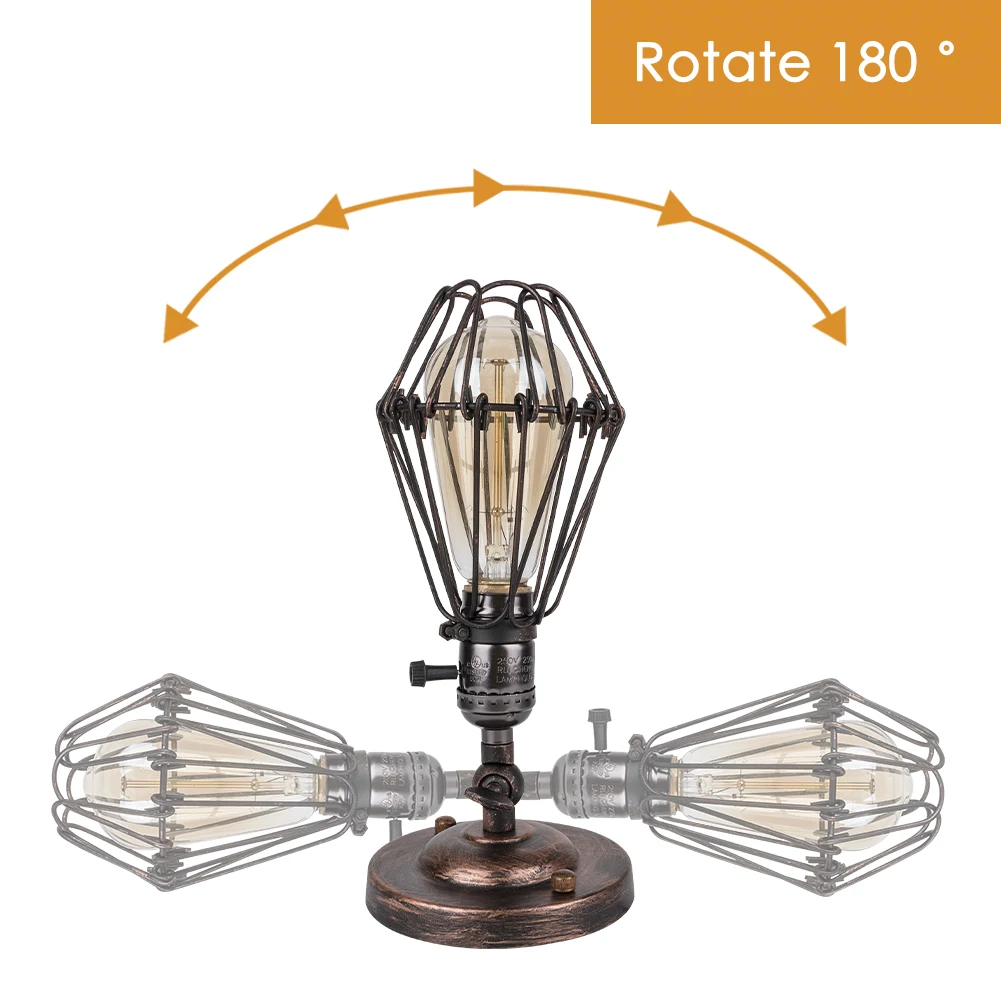 Лофт ретро светильник креативный Железный настенный E27 для помещения столовой