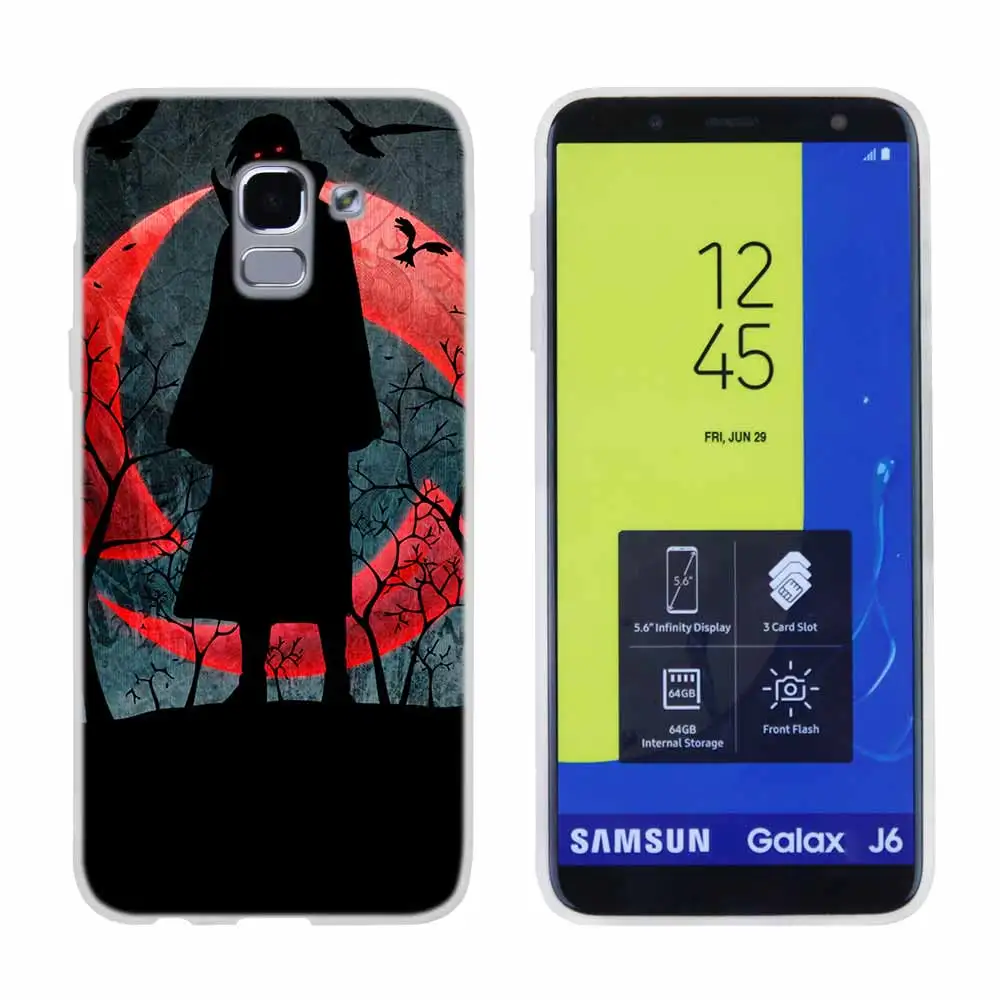 Чехол Мягкий чехол для samsung Galaxy J6 J8 J3 J5 J7 J4 плюс ЕС премьер-профессионал Ace героя аниме «Наруто Аниме черный фон - Цвет: as the picture 10