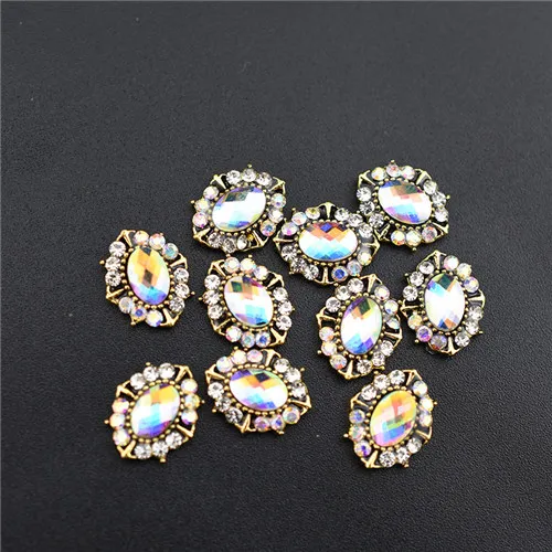 10Pcs-Marquise-4 10 шт. Топ 3D очаровательные Стразы для украшения ногтей, Кристальные стразы, алмазные камни, драгоценные камни, ювелирные изделия для ногтей, аксессуары, Новое поступление, сплав - Цвет: 10Pcs-Marquise-4
