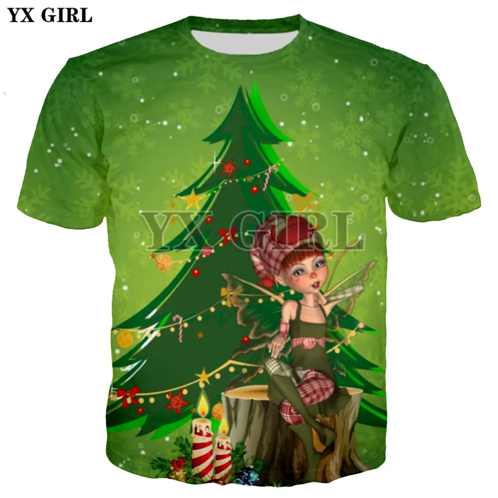 YX Girl 2018 летние женские футболки с коротким рукавом и круглым вырезом для женщин