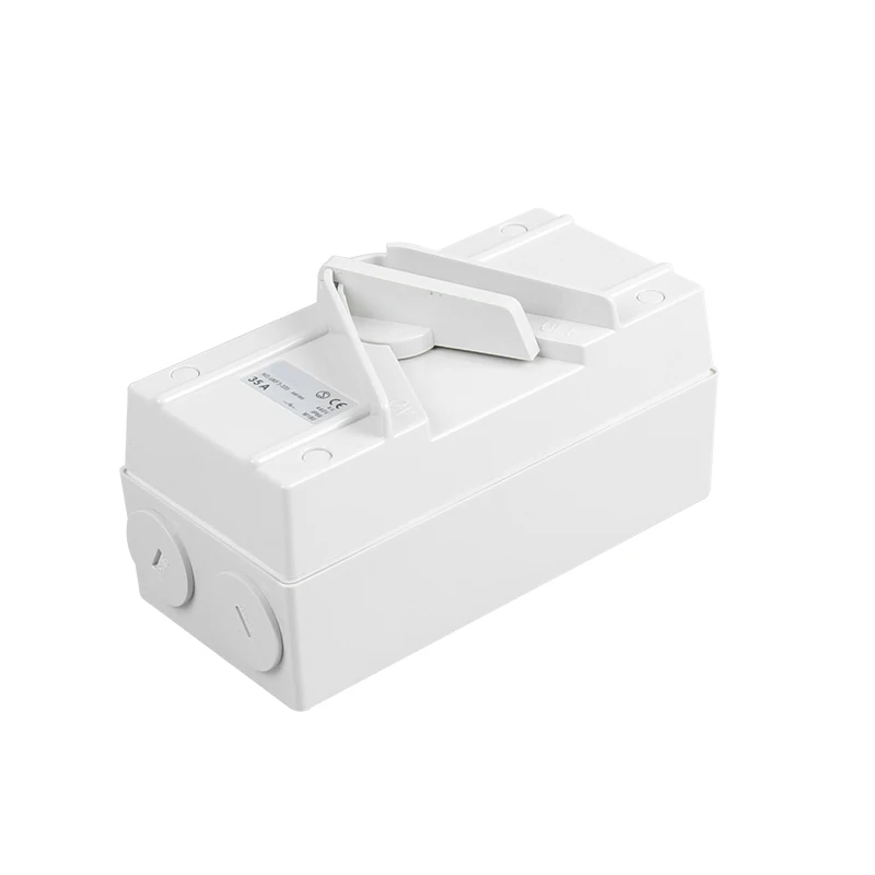 AC 500V 63A IP66 3-фазный OFF/ON 3-позиционный квадратный водонепроницаемый изолирующий