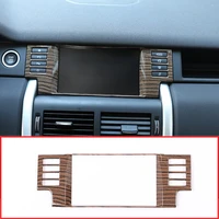 sands wood grain abs car navigation decoration frame trim for land rover discovery sport 2015 2018 accessories