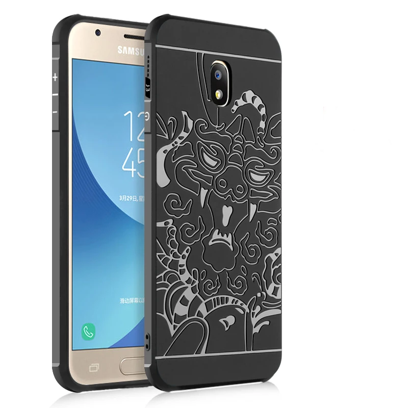 black 02 Роскошный чехол для samsung Galaxy J3, J5, J7 года ЕС Силиконовый жесткий защитный чехол на заднюю панель чехол s для samsung j330 j530 j730 - Цвет: black 02