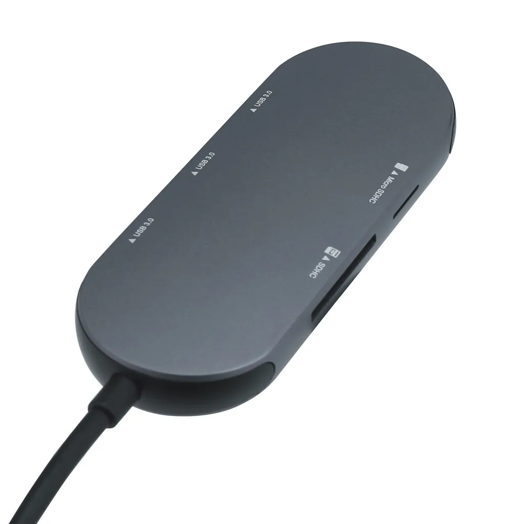 5-в-1 USB Type-C 3 0 3-портовый концентратор с SD-памятью и кардридером MicroSD адаптер 2019