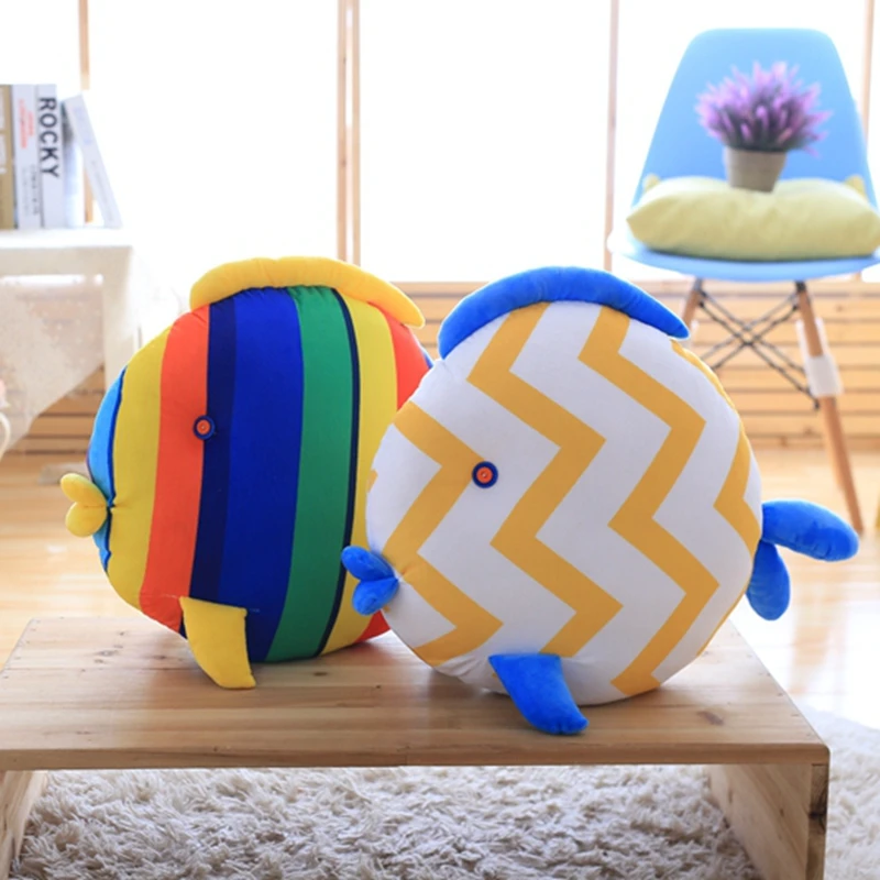 Красочные плюшевые подушки Kiss Fish 1 шт. 55 см мягкая набивная Морская жизнь рыба