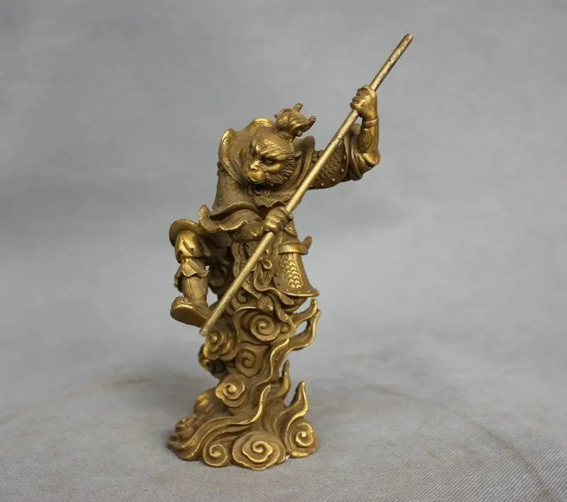 8 &quotКитайский миф бронзовая Sun Wukong Статуя обезьяны|statue|statue bronzestatue china |