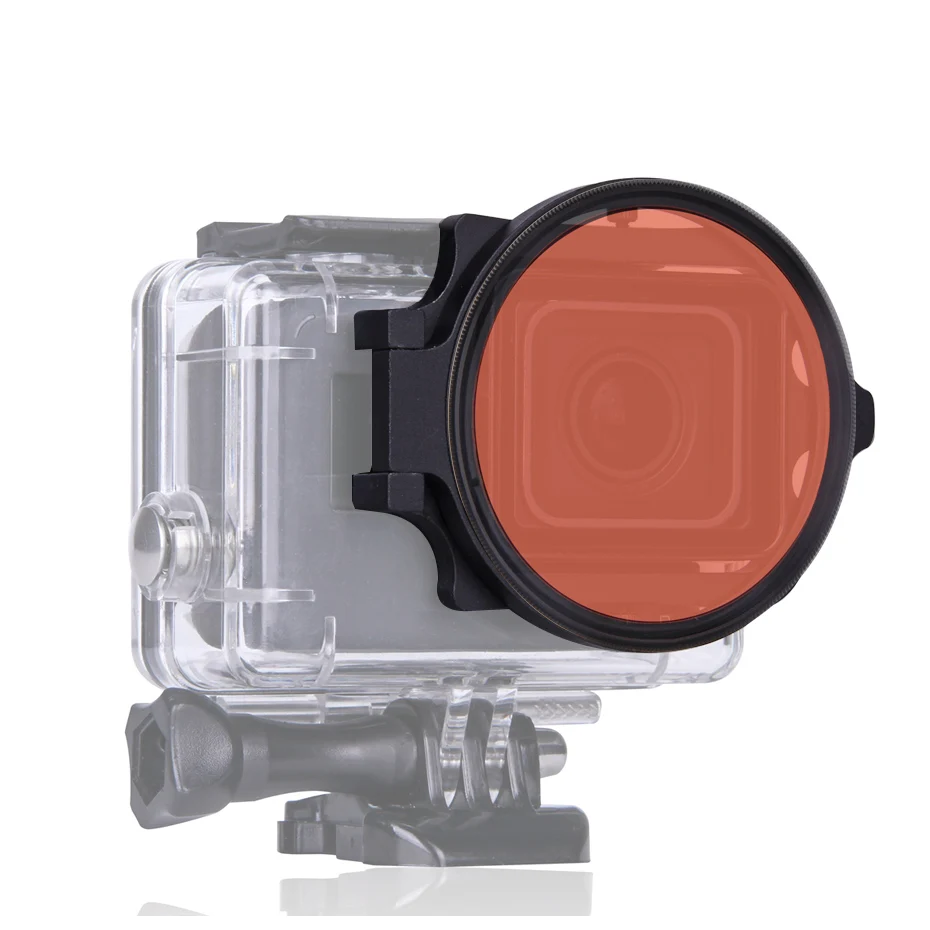 Go Pro 5/6/7 Дайвинг красные фильтры с макрообъективом на водоустойчивом корпусе чехол для GoPro Hero 5 6 7 Черный Спорт камера интимные аксессуары