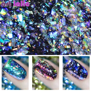 Аврора Хамелеон блеск для ногтей блестки хлопья 0,2 г голографический блестящие, для дизайна ногтей порошок пыль сверкающие Ногти украшения