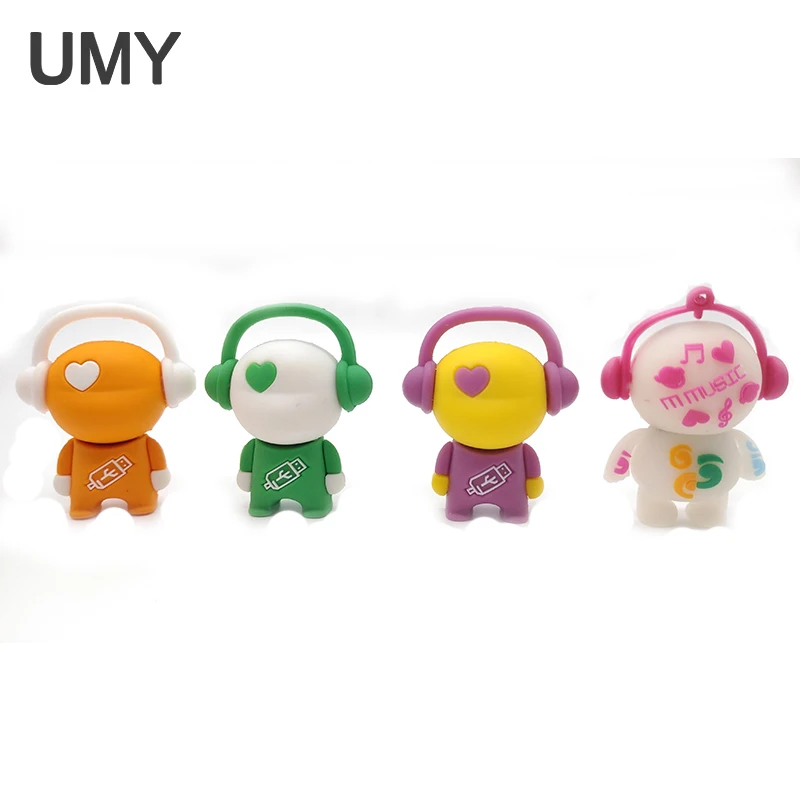 Usb флеш накопитель с мультяшным рисунком флешка на 8 ГБ 16 32 64 диск ключ карта
