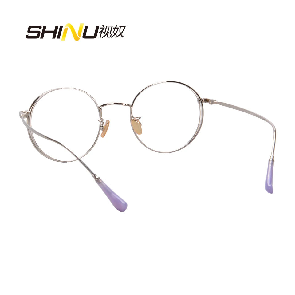 High End металлическая оправа для очков в стиле ретро Винтаж Круглый Оптические очки